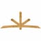 Ekena Millwork Alberta Rough Sawn Timber Gable Bracket, Western Red Cedar, 108"W x 45"H x 4"D x 6"F, 10/12 Pitch GBW108X45X0406ALB00RWR - alternate 1